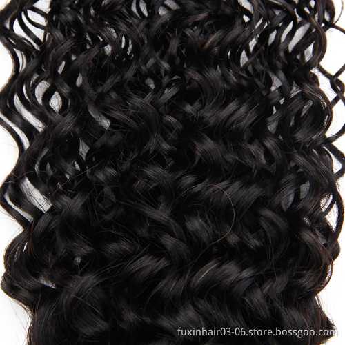 Indian virgin human hair extension loose deep water wave bundles